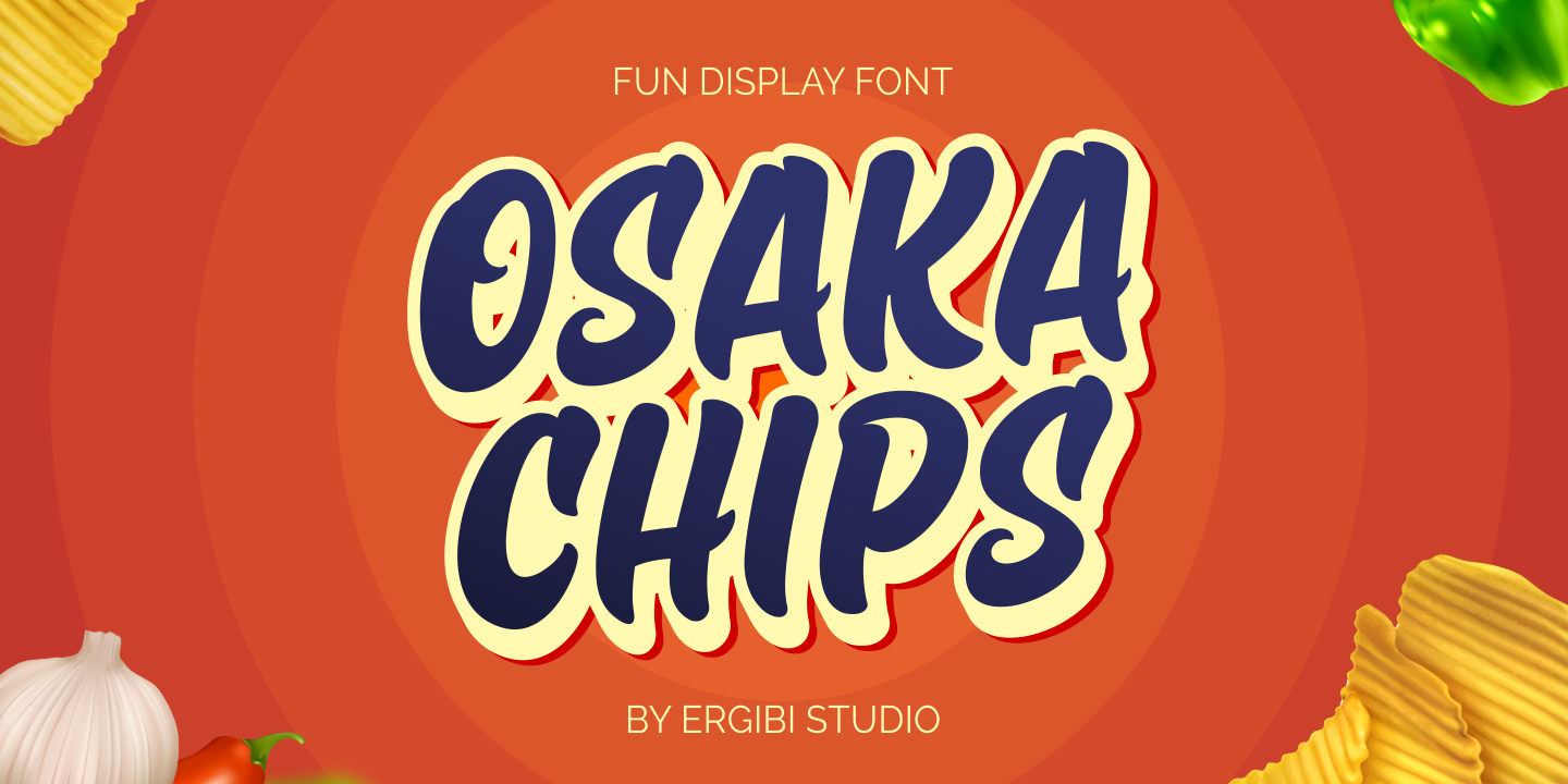 Ejemplo de fuente Osaka Chips Regular